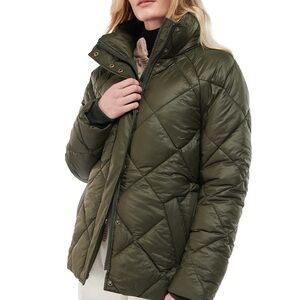 Barbour Women's Green Puffer Jacket